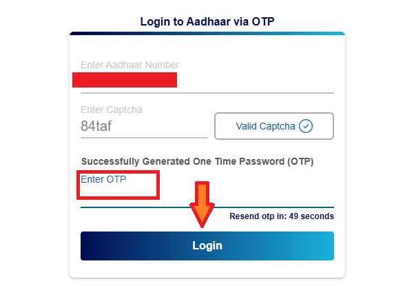 Login Aadhaar